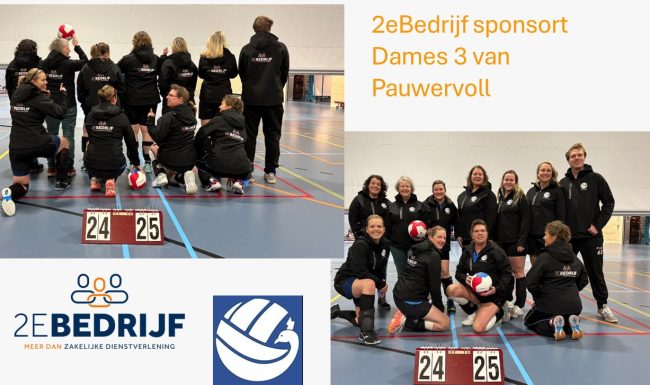 sponsoring 2eBedrijf – Dames 3 Pauwervoll