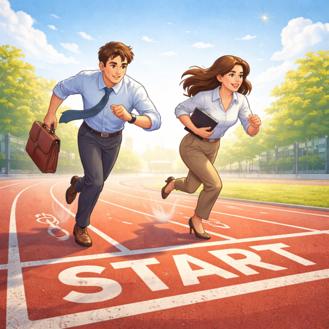 Rennend naar succes met stijl